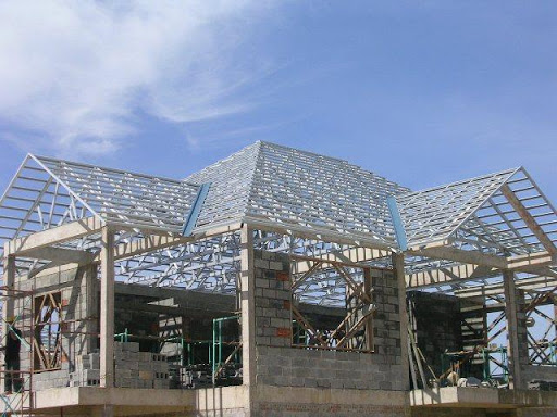 Khung kèo thép mạ PTTRUSS – Lợp mái ngói – Phú Thịnh Buidling
